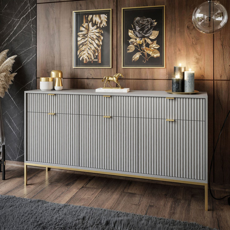Canora Grey Aliyani 3 Drawer Chest of Drawers Wayfair.co.uk